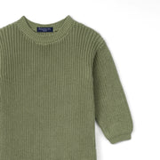 Baby Knit Romper Snap Closure in Sage Green