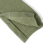 Baby Knit Romper Snap Closure in Sage Green