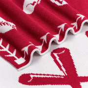Baseball Jacquard Knit Baby Blanket