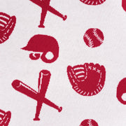 Baseball Jacquard Knit Baby Blanket