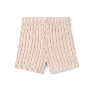 Cable Knit Short in Beige