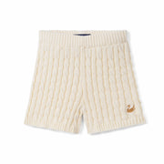 Cable Knit Short in Cream