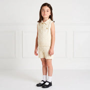 Cable Knit Short in Cream