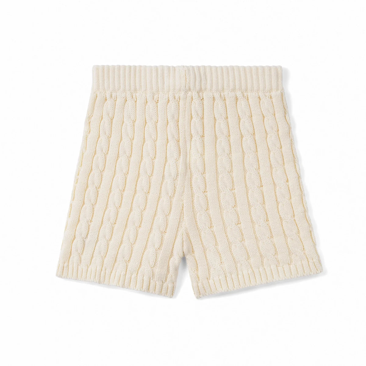Cable Knit Short in Cream