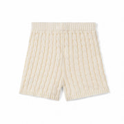 Cable Knit Short in Cream