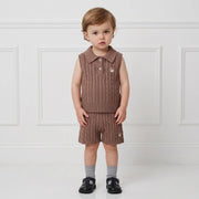 Cable Knit Short in Mocha