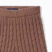 Cable Knit Short in Mocha
