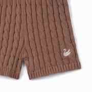 Cable Knit Short in Mocha