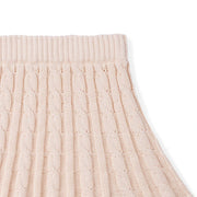 Cable Knit Skirts in Beige