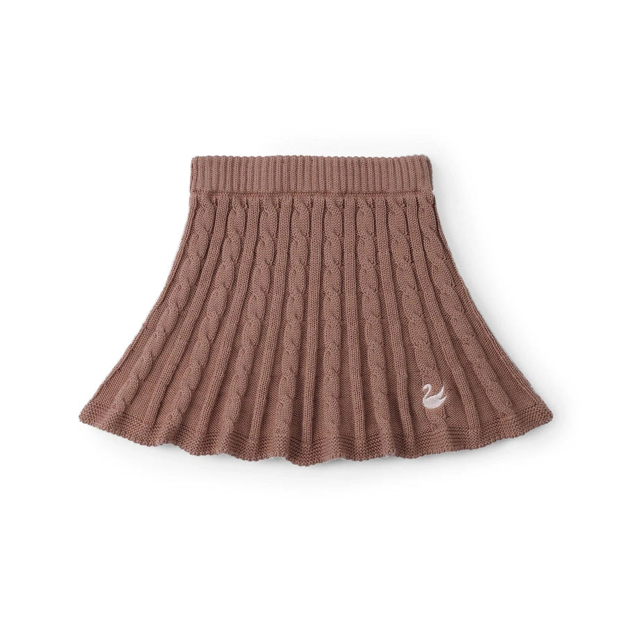 Cable Knit Skirts in Mocha