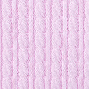 Classic Cable Knit Baby Sweater in Lilac