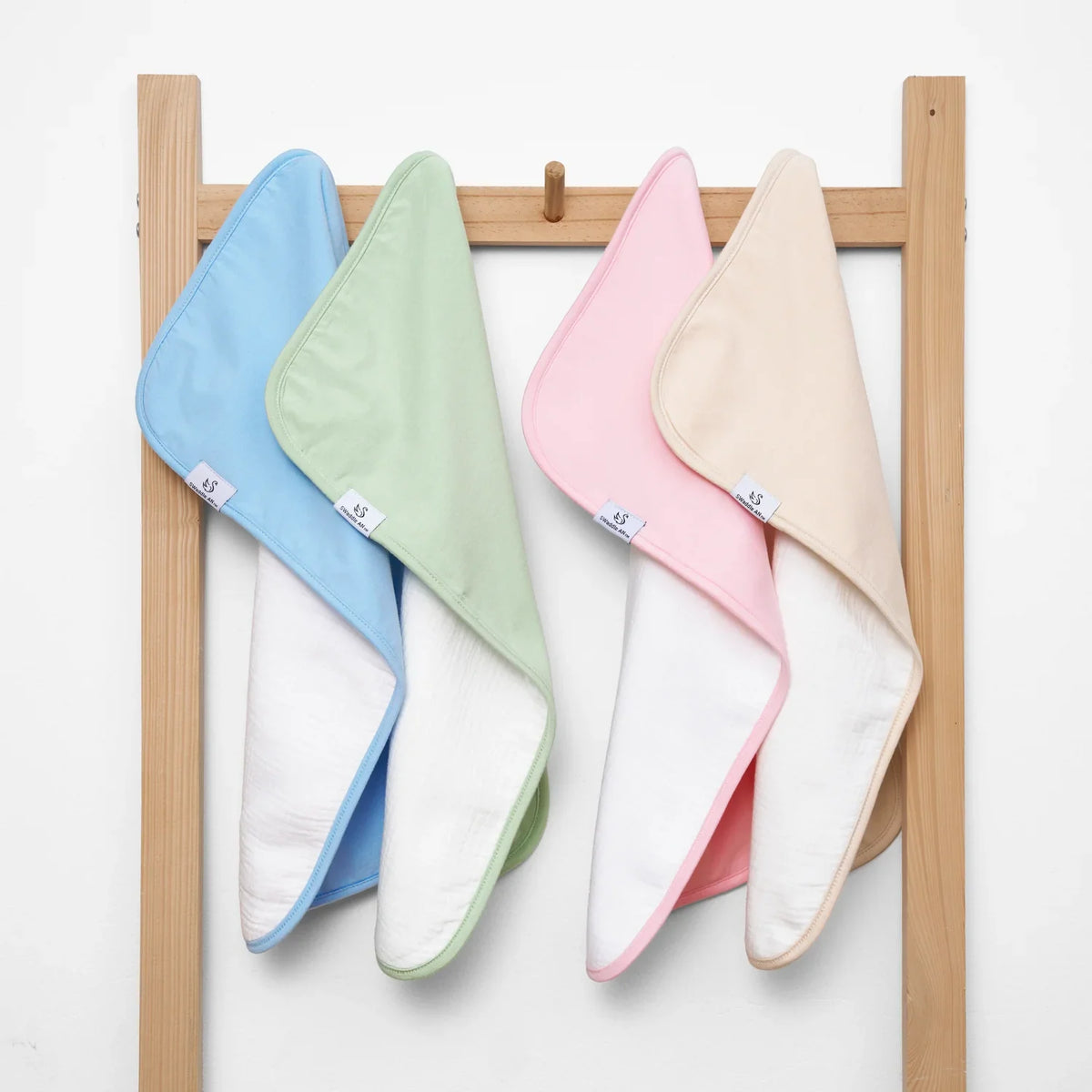 Bamboo Baby Burp Cloths in Blue Bell