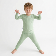 Sage Green Long Sleeve Bamboo Pajama Set