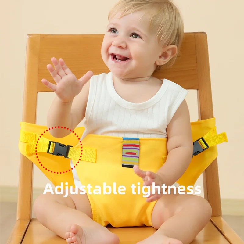 Foldable Portable Baby Seat Harness Adjustable Safety Strap for High Chair & Dining Chair Toddler Seat Belt