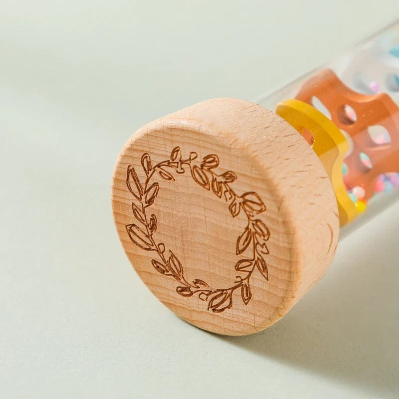Montessori Baby Rain Stick Sensory Rattle Educational Toy Kids