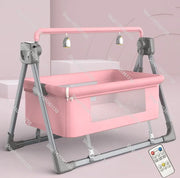 Custom Multi-function Electric Baby Rocking Cradle Bed Easy Foldable Baby Bassinet with Music Mosquito Net Electronic Baby Swing