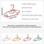 10/20/50-Pack Kids Plastic Hangers for Baby & Toddler Clothes – Slim Anti-Slip Closet Organizer (6.1 x 11.4 in / 15.5 x 29 cm)