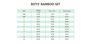 Grey character bamboo pajama set