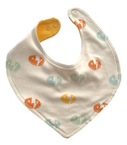 Organic Cotton Baby Bib – GOTS Certified Drool Bib for Newborns – Smiley Bolts