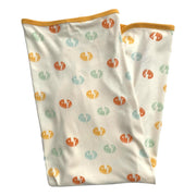 Organic Cotton Baby Blanket – GOTS Certified Swaddle Blanket – Smiley Bolts