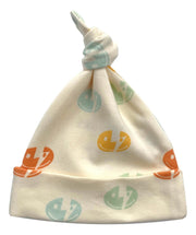 Organic Cotton Baby Hat – GOTS Certified Newborn Beanie – Smiley Bolts