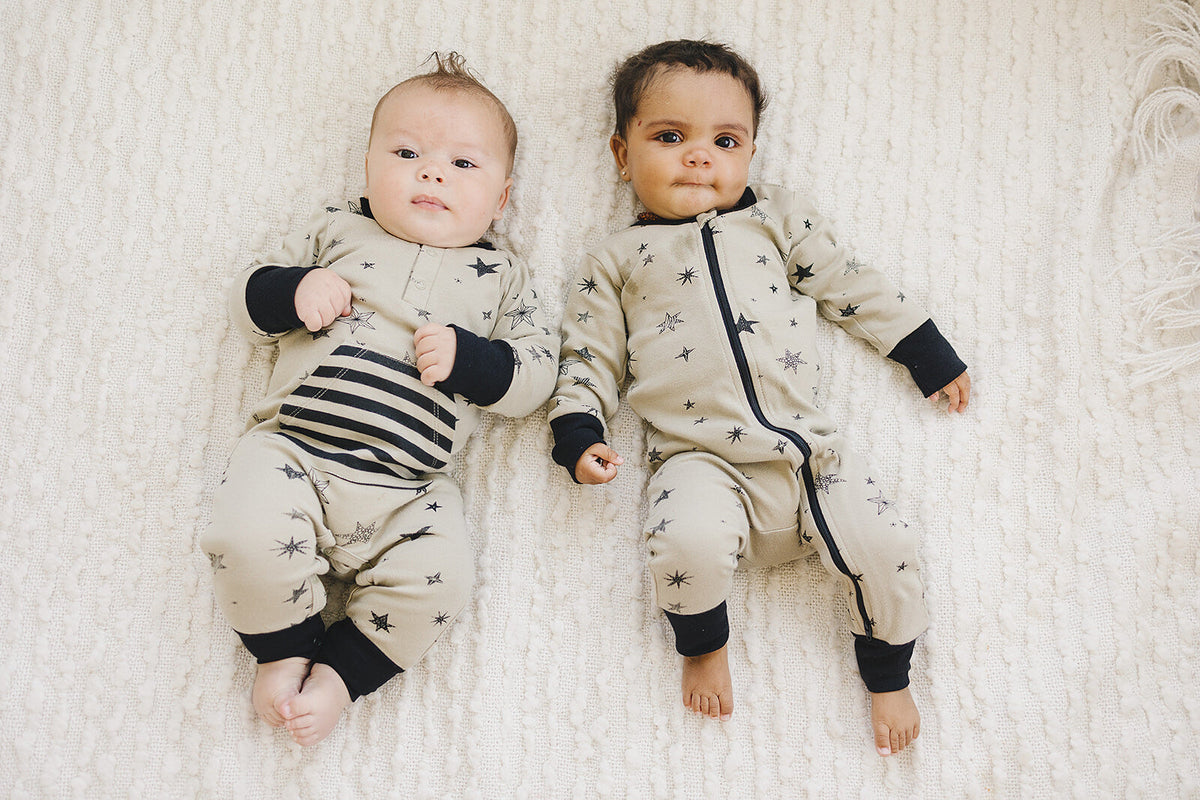 GOTS Certified Organic Cotton Playsuit - Cosmic Star