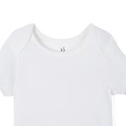Bamboo Baby Bodysuit in White