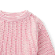 Classic Pink Knit Baby Sweater