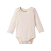Long Sleeve Baby Bodysuit in Sand