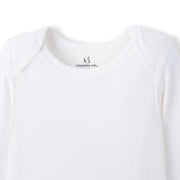 Long Sleeve Baby Bodysuit in White