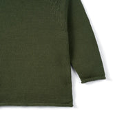 Knit Rollneck Baby Sweater in Forest Green