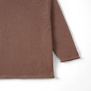 Knit Rollneck Baby Sweater in Mocha