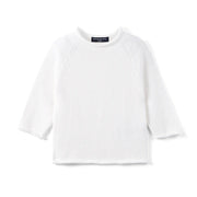 Knit Rollneck Baby Sweater in White