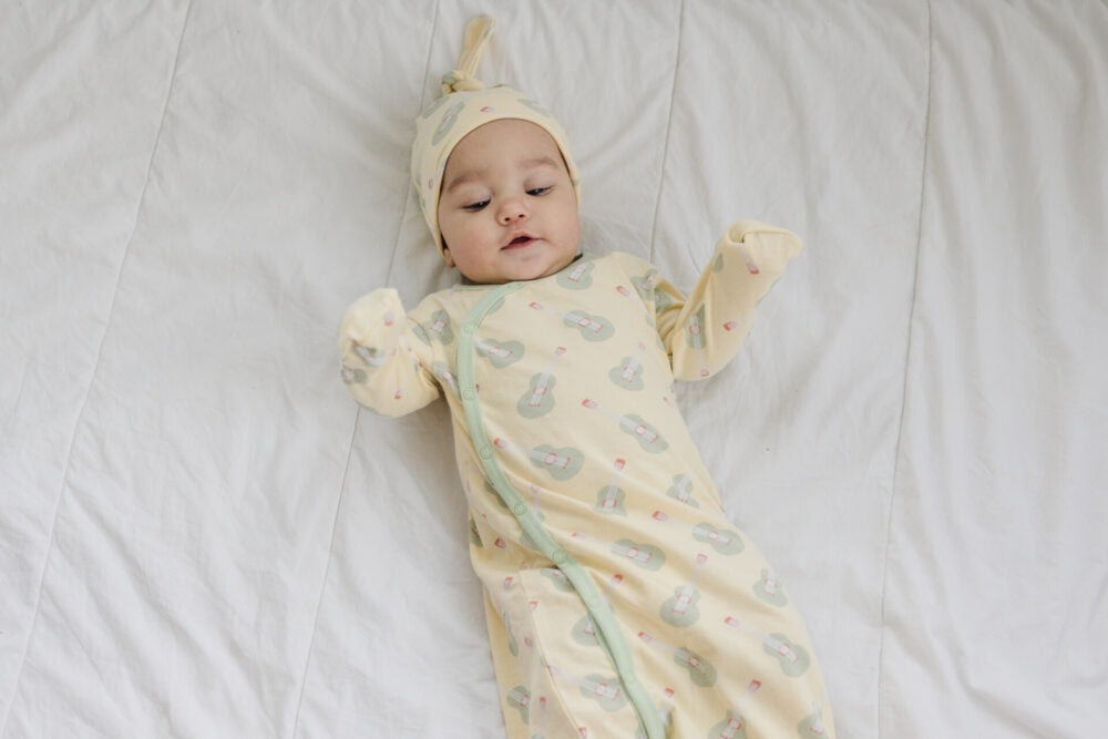 GOTS Certified Organic Cotton Gown - Ukulele