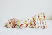 Organic Cotton Baby Gown – GOTS Certified Newborn Sleep Gown – Aztec Pony