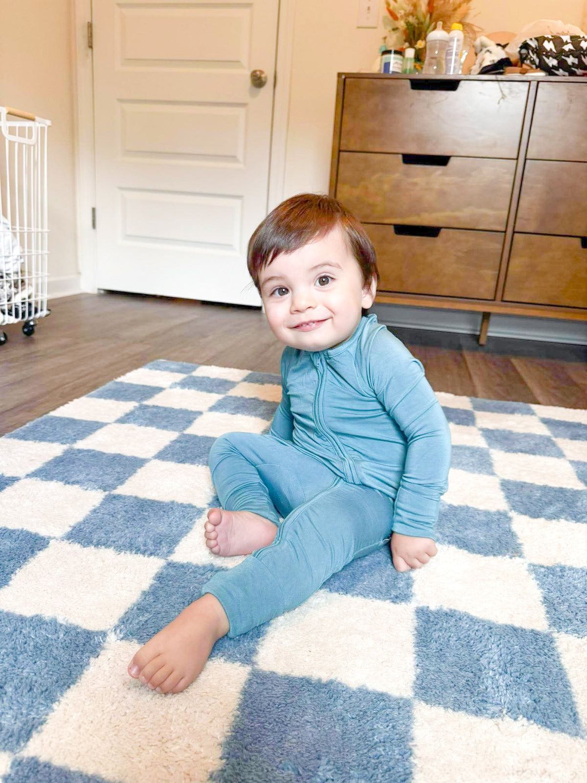 Blue Jean Baby | Infant Bamboo Zip Romper