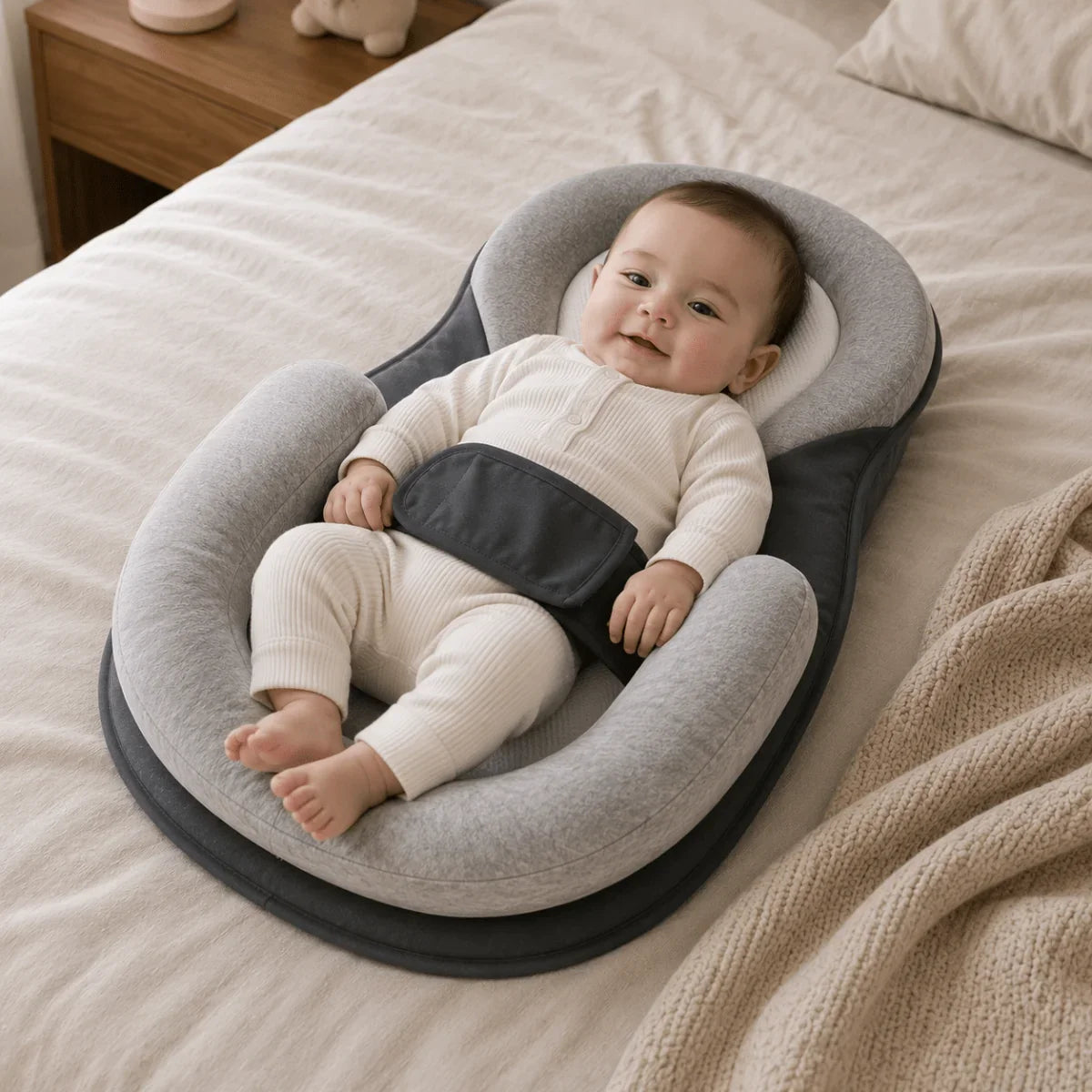 Anti Reflux Baby Lounger Elevated Infant Sleep Positioner Cushion