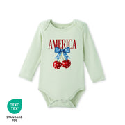 American Cherry Bamboo Baby Onesie