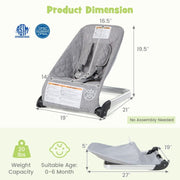 Baby Bouncer Seat with Aluminum and Metal Frame