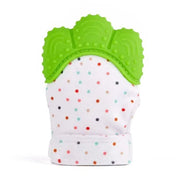 Baby Silicone Mitts Teething Mitten Glove Sound Teether Newborn Chewable Nursing Mittens Teether Natural Stop Sucking Thumb Toy