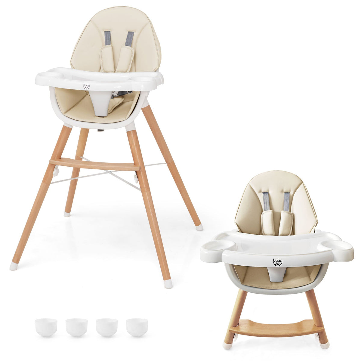 Baby High Chair with Dishwasher Safe Tray