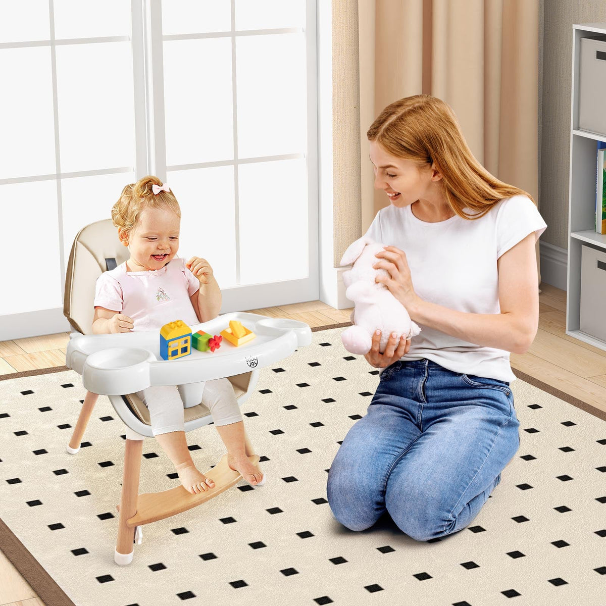 Baby High Chair with Dishwasher Safe Tray