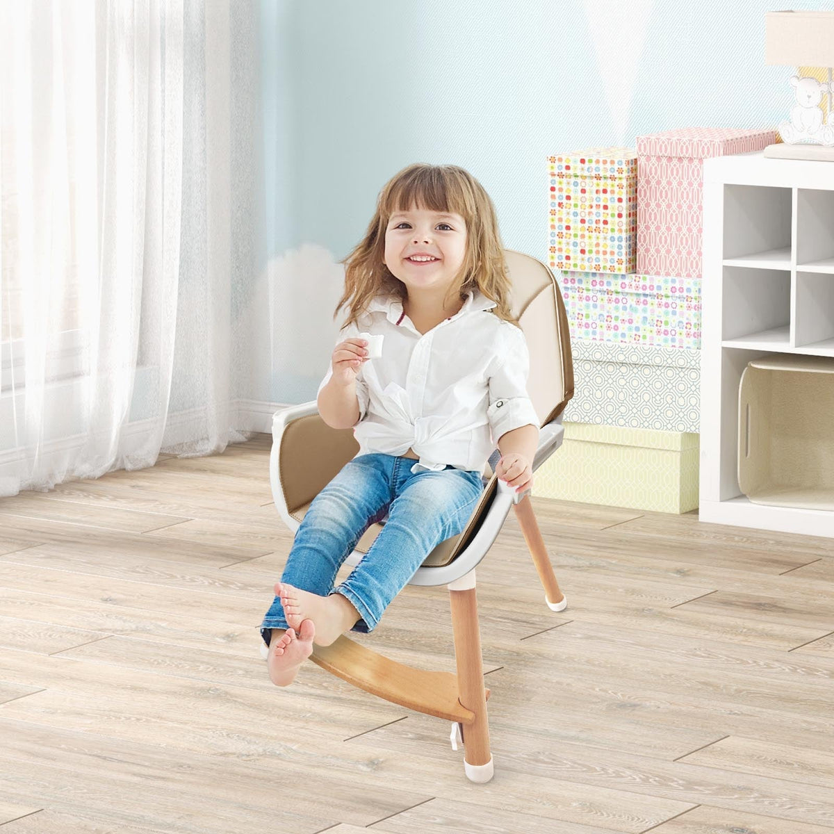 Baby High Chair with Dishwasher Safe Tray