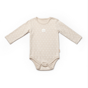 Brown Long Sleeve Polka Dot Organic