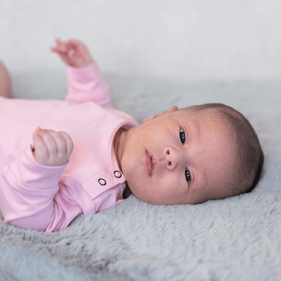 Candy Pink Long Sleeve Bodysuit