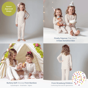 Bear Christmas Bamboo Pajamas for Kids – Two Piece Set