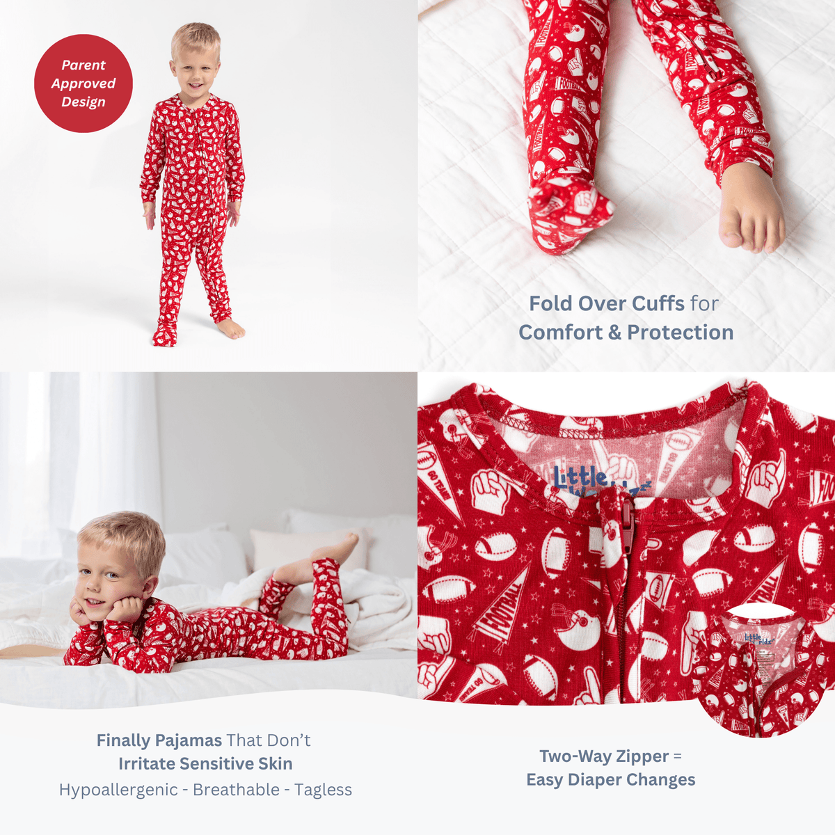 Wildflower Bamboo Toddler Pajamas – Romper