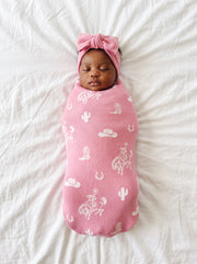 Cowgirl Jacquard Knit Baby Blanket