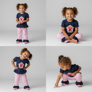 Doghouse ruffle pant set