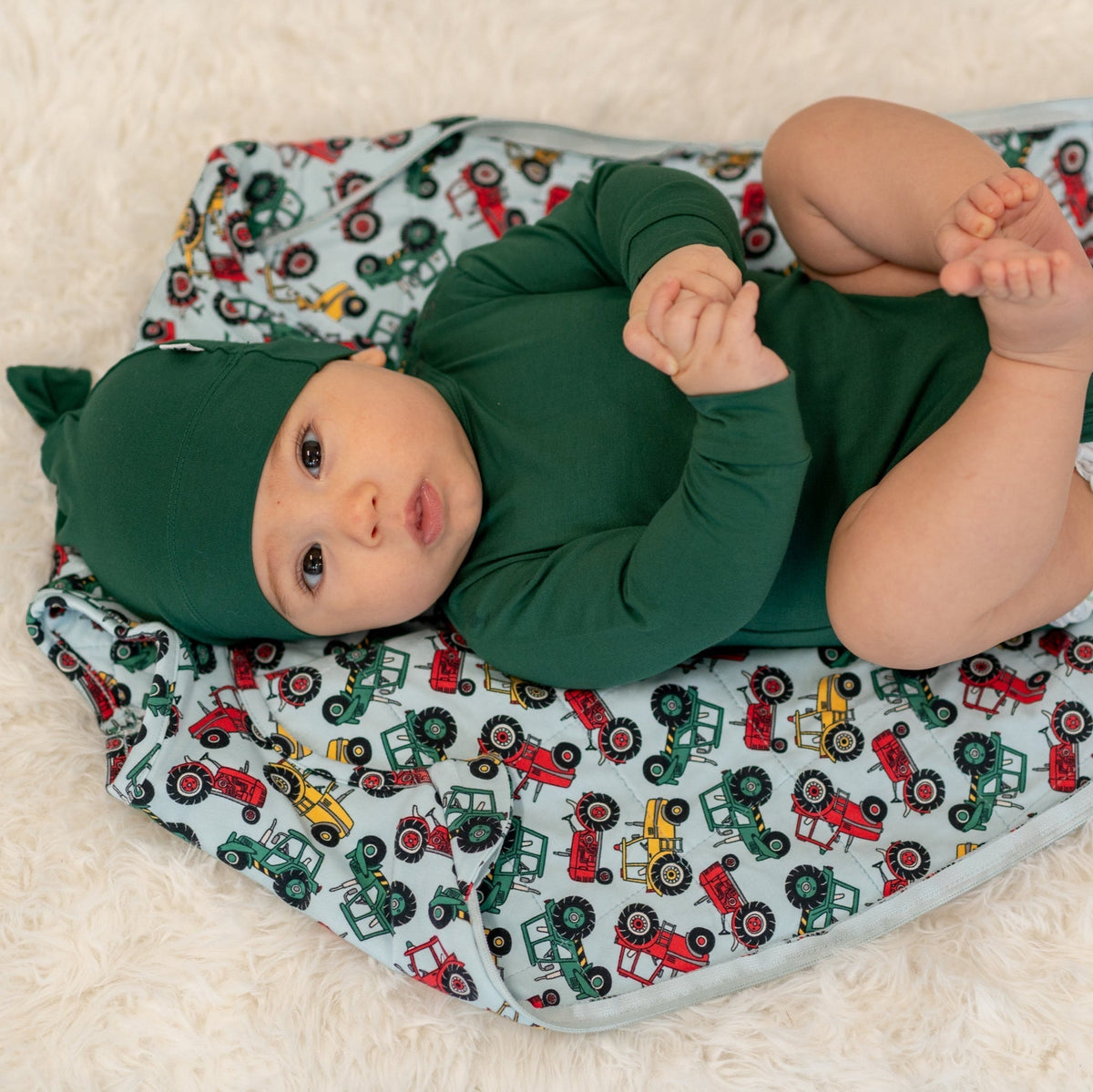 Hunter Green Long Sleeve Bodysuit